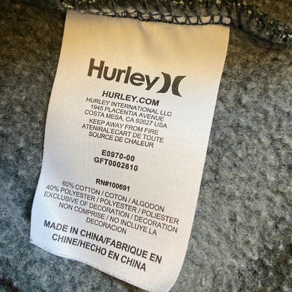 Hurley Winchester Asymmetrical Fleece Jacket - X-Small - Picture 12 of 14
